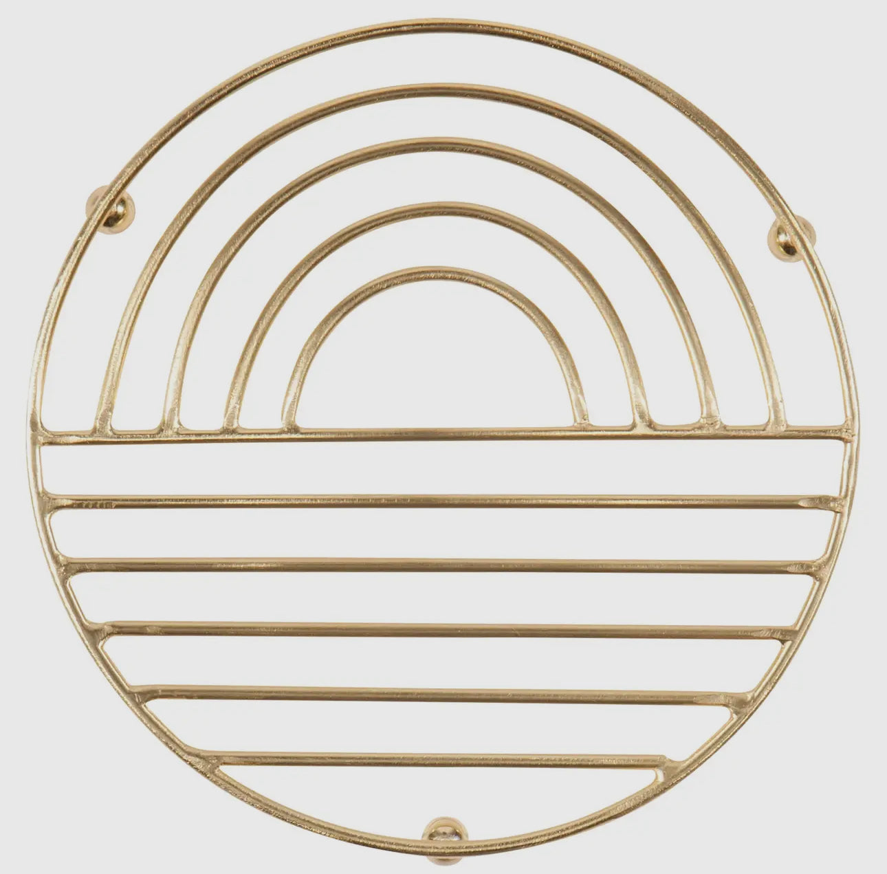 Sunup metal trivet