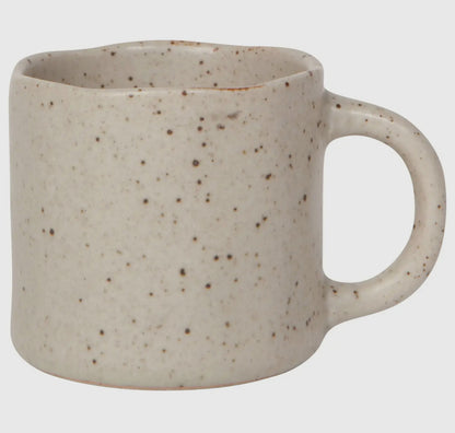 Neutral ceramic mug and espresso cup