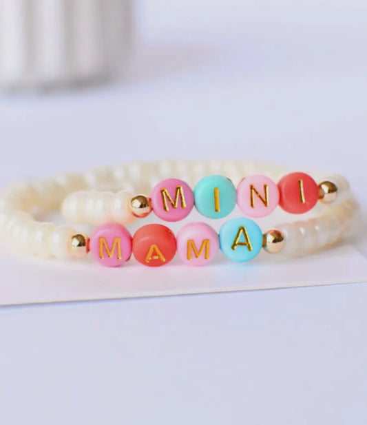 Mama mini pearl bracelet set