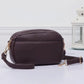 Double zipper crossbody bag (various colors)