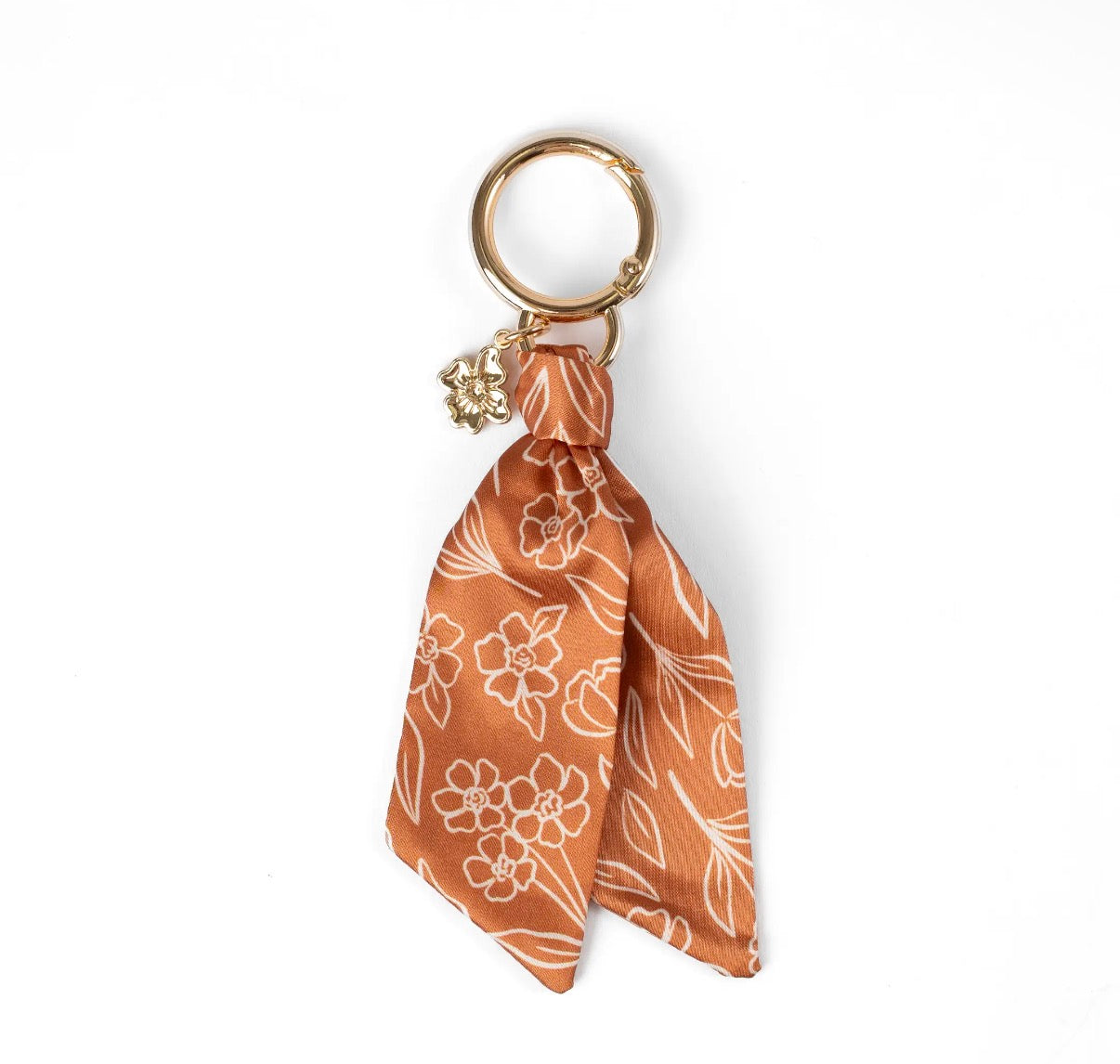 Floral satin keychain (various)