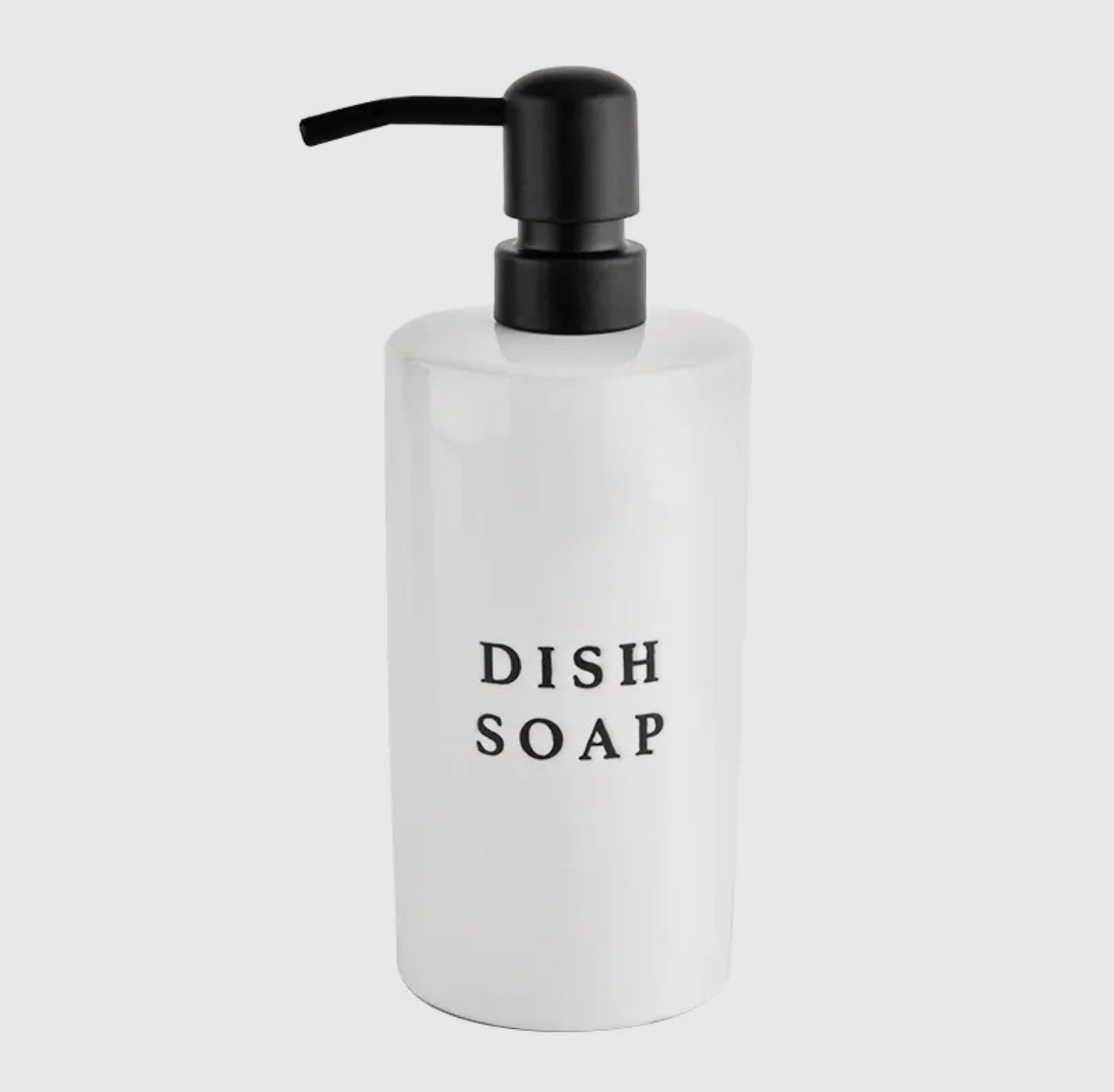 Stoneware soap dispenser and dish