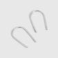 Open arc earrings
