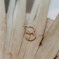Beaded huggie hoops