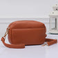 Double zipper crossbody bag (various colors)