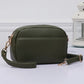 Double zipper crossbody bag (various colors)