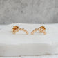 Dotted arc stud earrings (various)