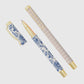 Floral metal pen set