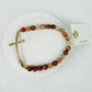 Hammered cross bracelet (various)