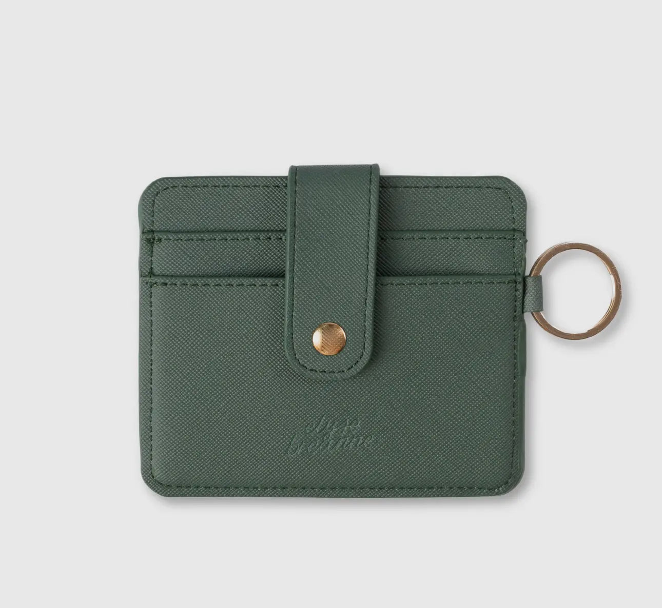 Solid color mini card wallet