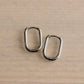 Stainless steel oval hoops