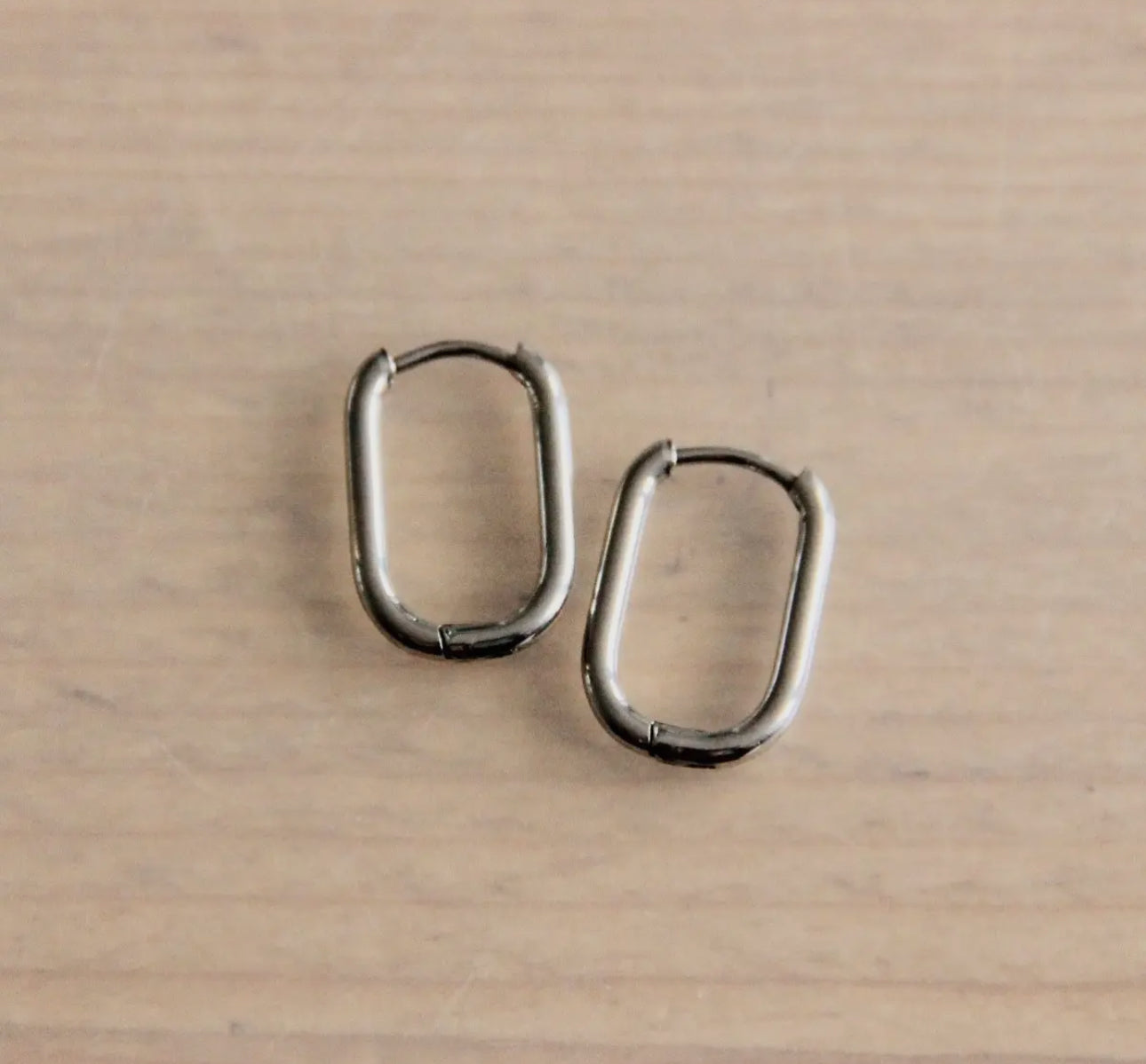 Stainless steel oval hoops