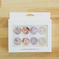 Floral glass magnets