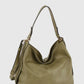 Braided faux leather shoulder bag