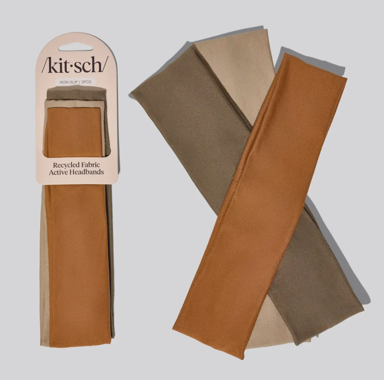 Kitsch recycled fabric active headbands