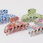 Floral hair claw clip (various)