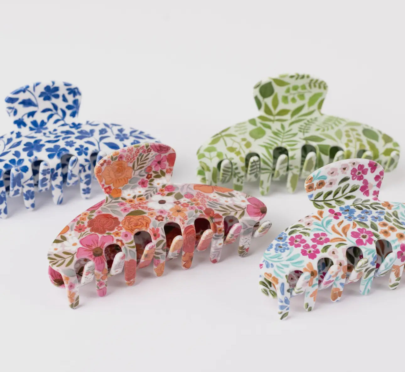 Floral hair claw clip (various)