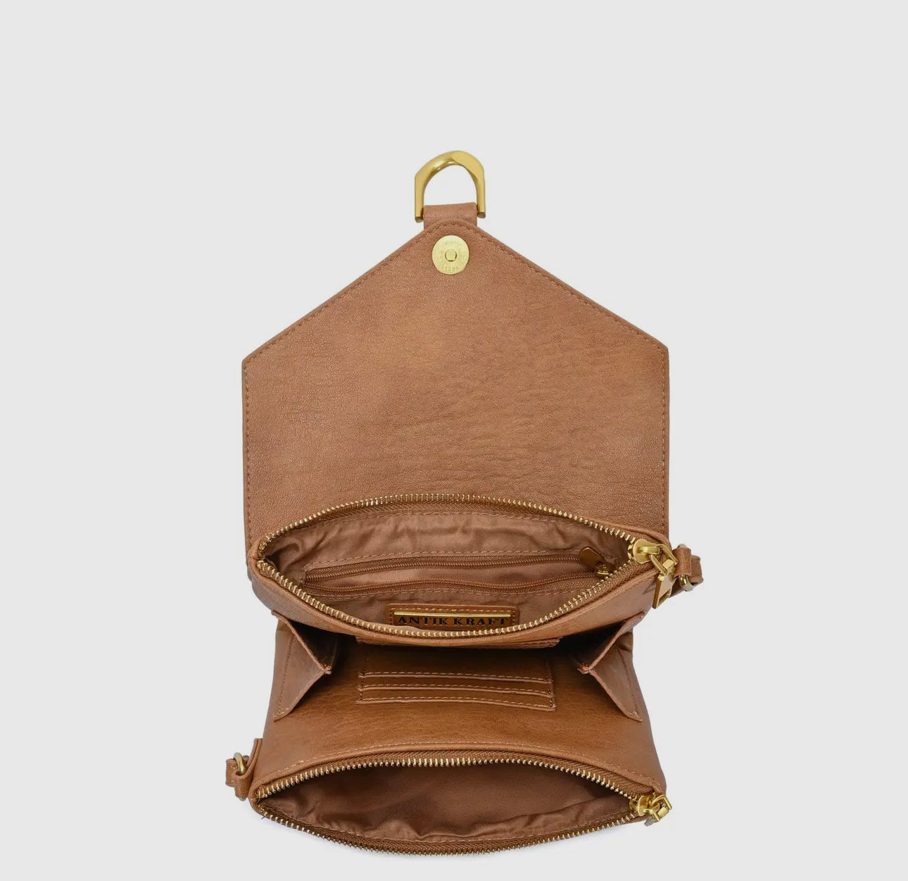 Camel crossbody bag