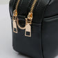 Double zipper crossbody bag (various colors)