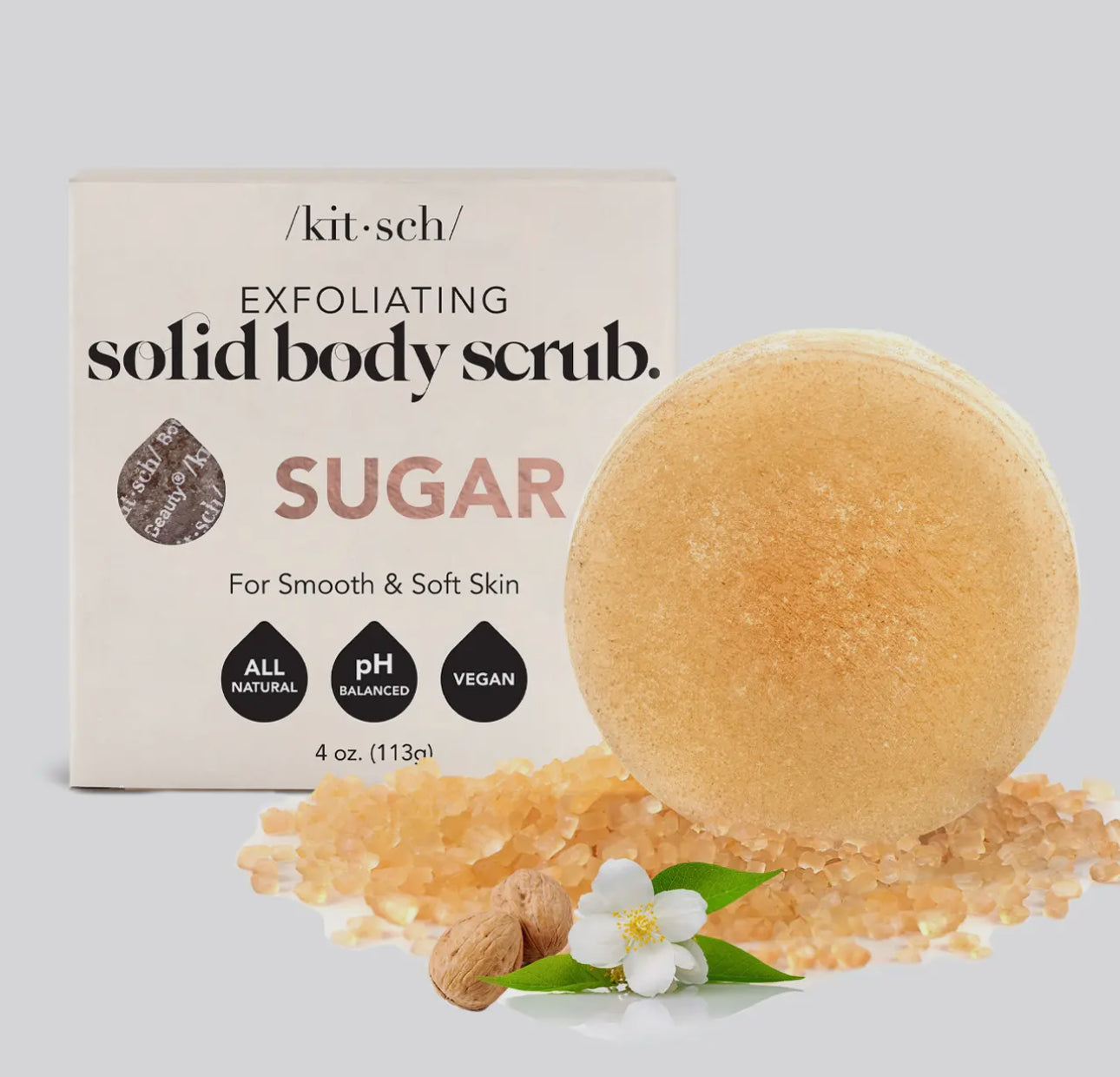 Kitsch exfoliating body scrub bar