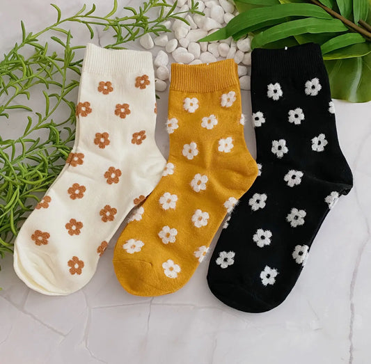 Mini Daisy socks set of 3