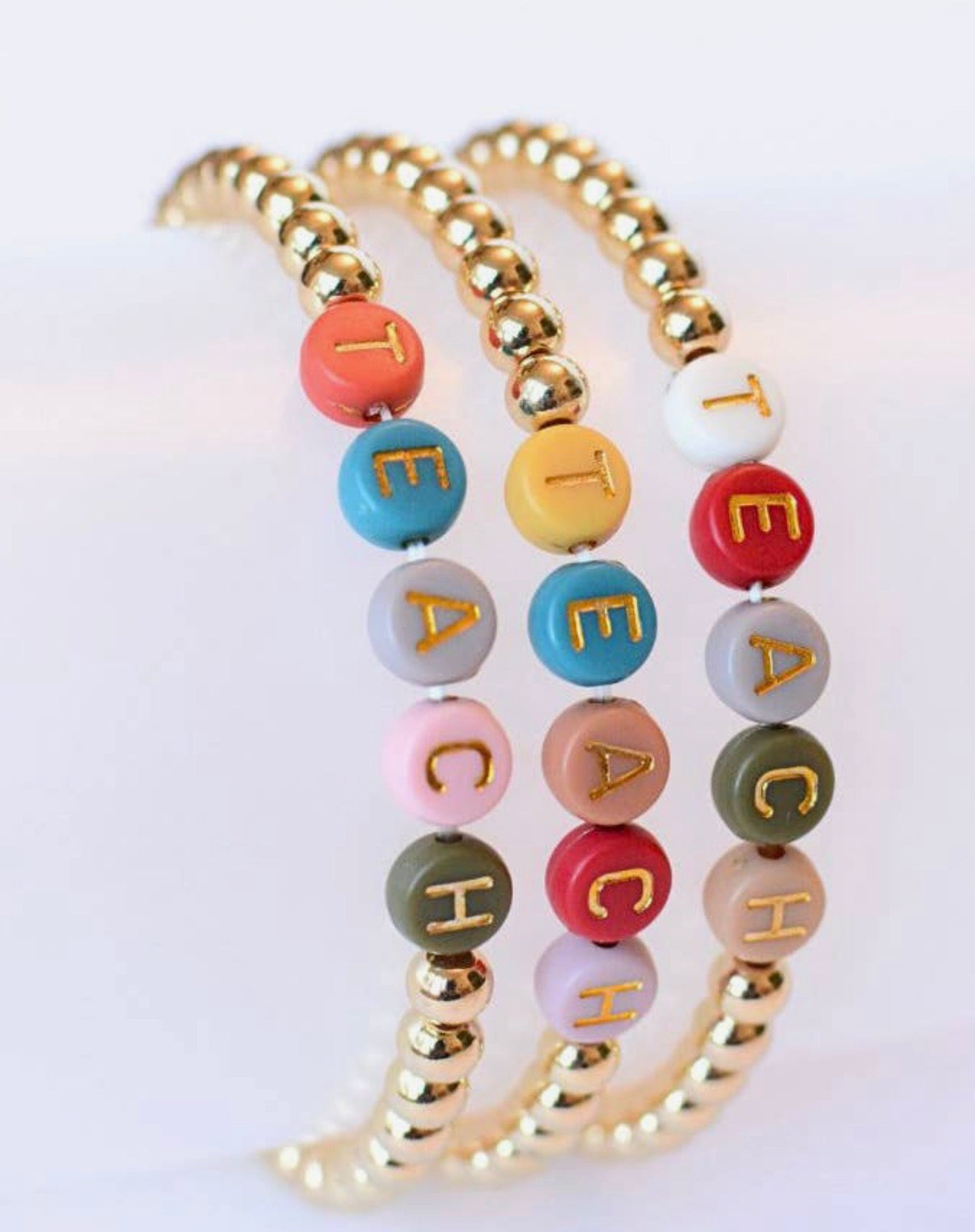 Teach gold bracelet