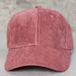 Corduroy baseball cap (various)