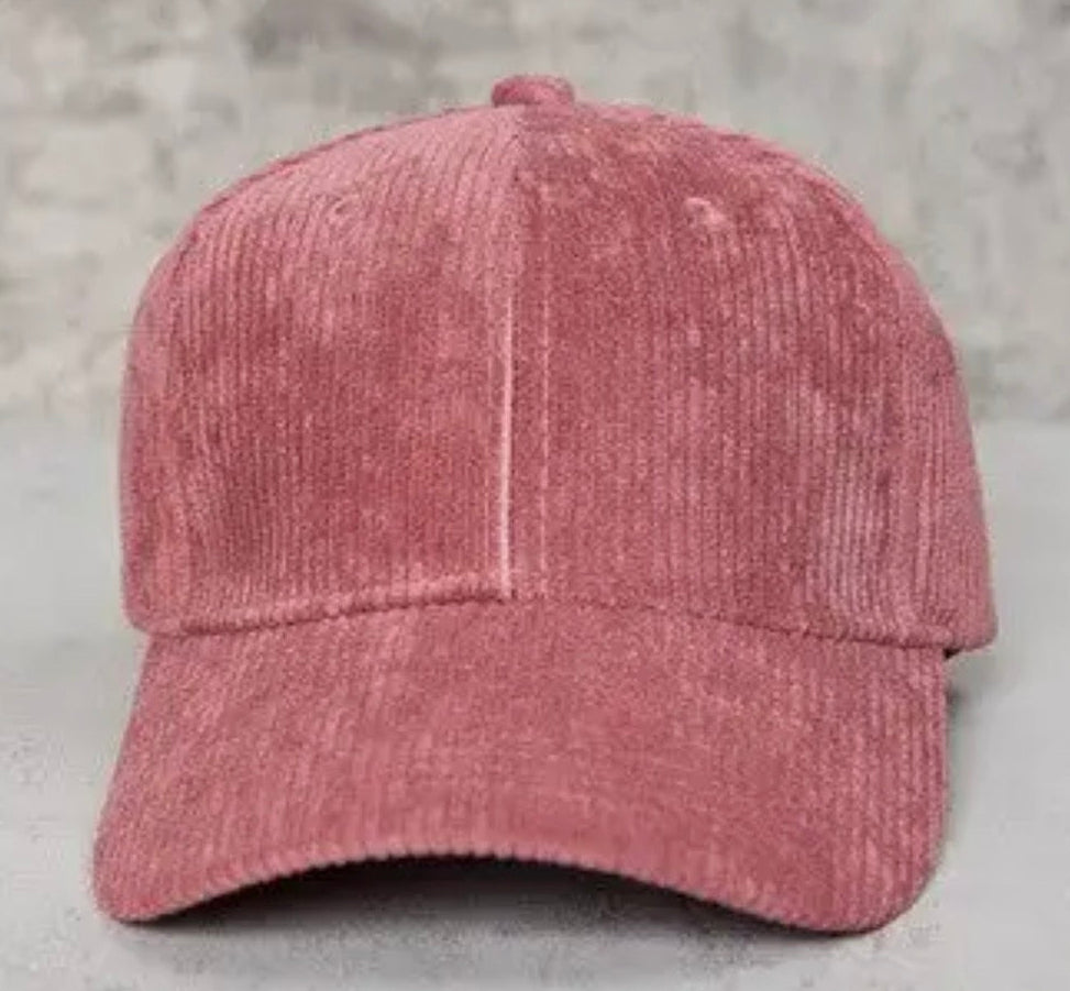 Corduroy baseball cap (various)