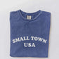 Mineral washed tee, small town USA