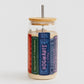 Magic school textbooks glass can w/ bamboo lid