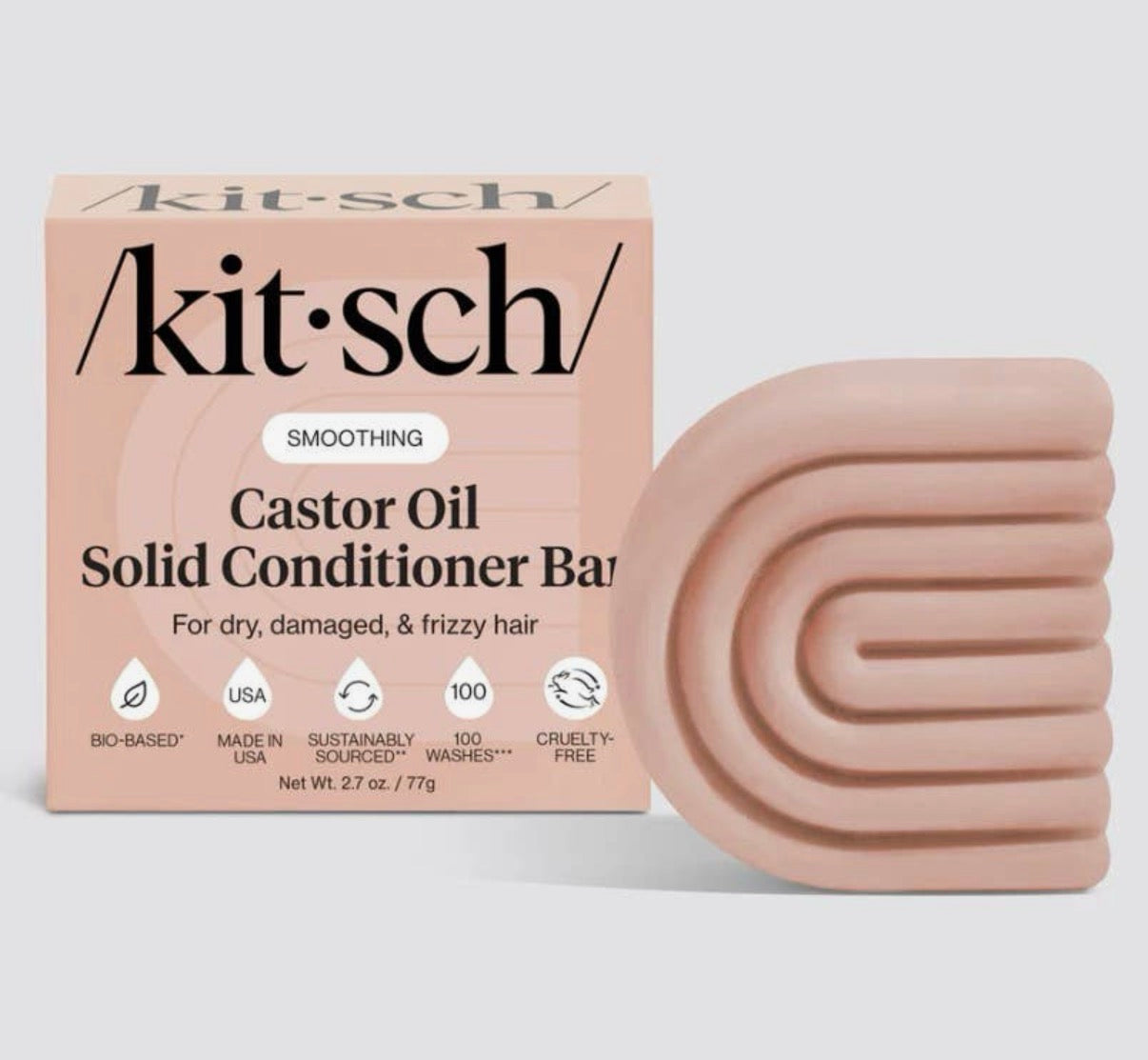 Kitsch solid conditioner bar castor oil