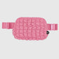 Quilted puffer fanny pack belt bag (various colors)