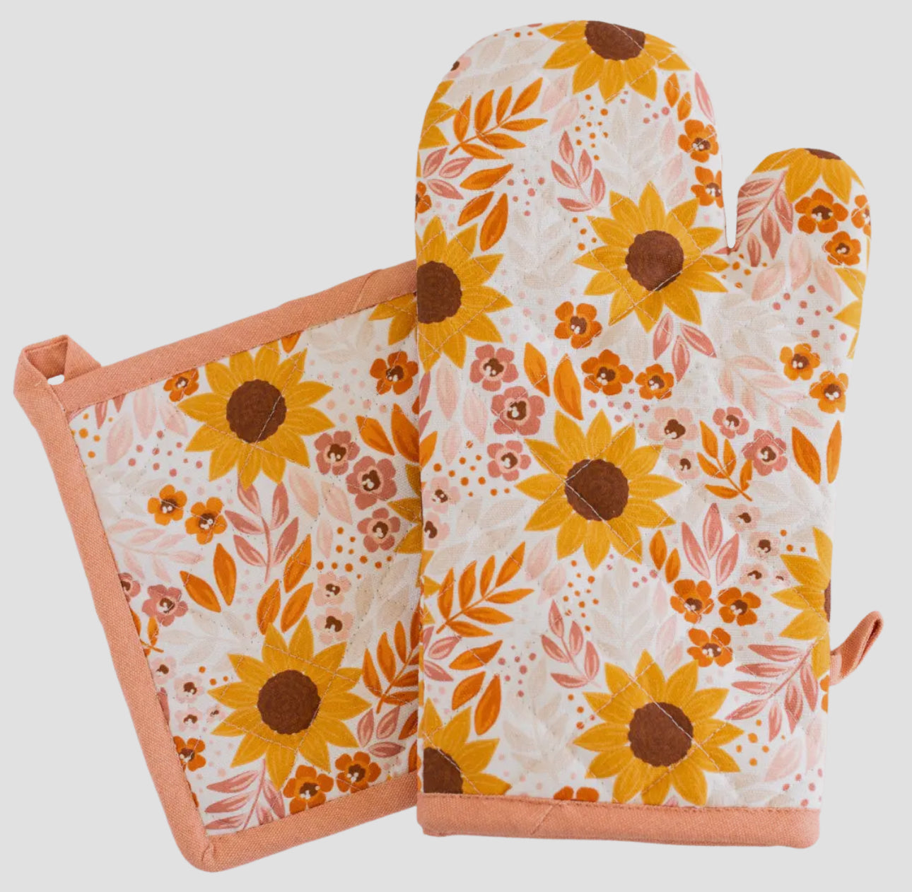 Oven mitt + pot holder set (various)