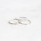 Hammered stacking rings