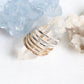 Hammered stacking rings
